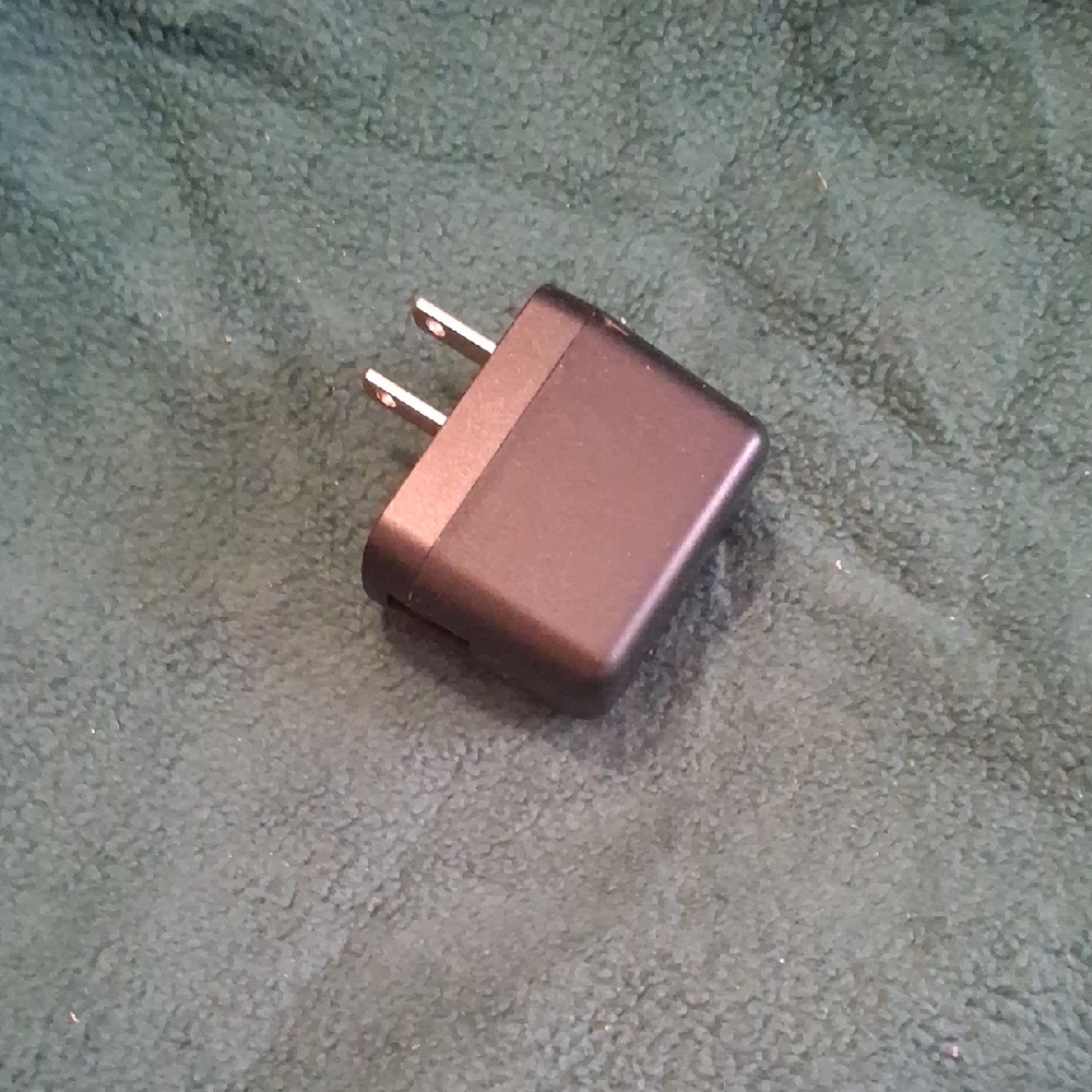 Sleek Black USB Wall Charger
